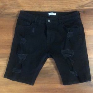 Legend London ripped skinny shorts